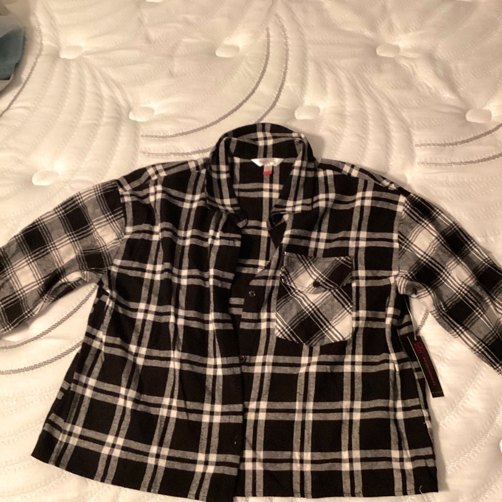 Black and white flannel